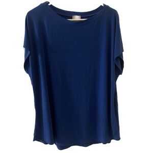Chico’s Basic Knit Majorelle Blue Stella Boat Top